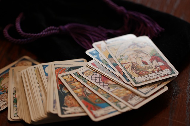 A deck of tarot cards