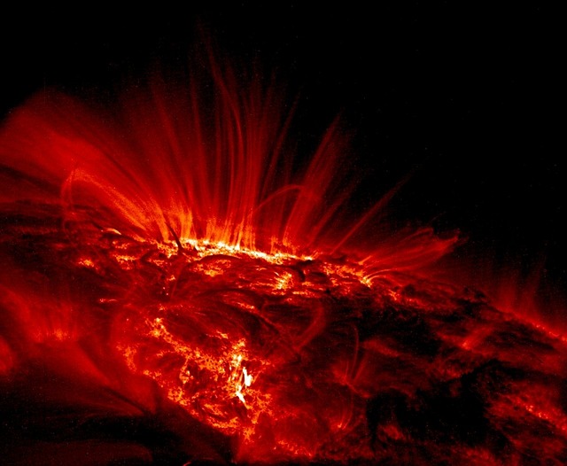 A solar flare